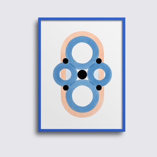 Isolated Silence in Blue Sapphire